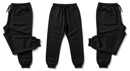 Three Pairs of Black Sweatpants.