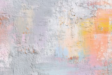 Abstract painted concrete wall