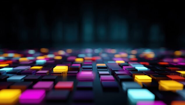 Abstract digital mosaic