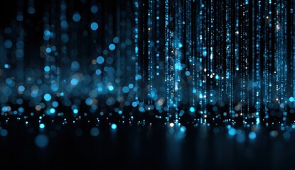 Abstract digital rain effect