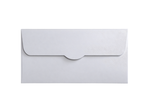 Blank white envelope isolated on black background mail correspondence, Isolated On White Background, Png Transparent - Powered by Adobe