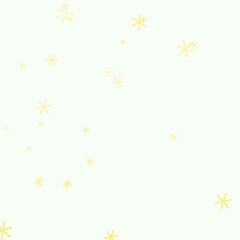 Delicate golden abstract shapes gently scattered on a soft cream background.