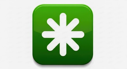 Zapier Logo Green Rounded Square with White Starburst Icon Symbol