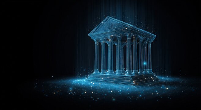 Ancient building digital art