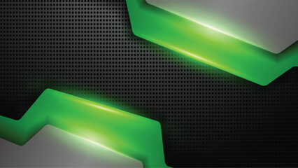 Green Futuristic Neon Background. Editable Green Abstract Background Design for Tech, Eco & Gaming Themes
