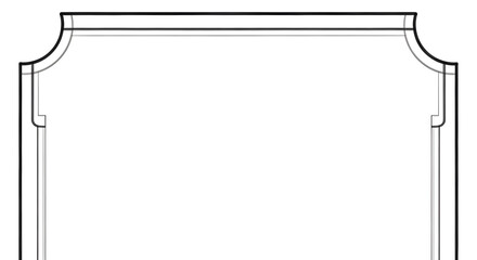 Elegant architectural border design with classic decorative elements and clean lines