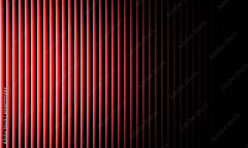 Aufkleber dynamic red gradient stripes fading into deep black create a modern, abstract background perfect for