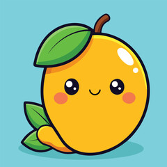 design logo icon vector cartoon mascot character mango