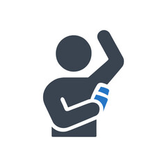 Applying Deodorant Action Icon