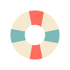 Obraz premium Life Preserver Ring Safety Device For Water Safety And Rescue Operations