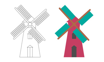 Obraz premium windmill in the wind