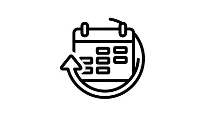 Reschedule Events Efficient Calendar Management Icon
