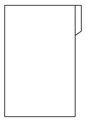 書類整理用タブ付きファイルデザインフレーム