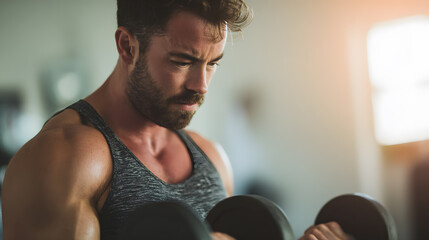 Strong Athletic Men in Fitness Lifestyle Portraits