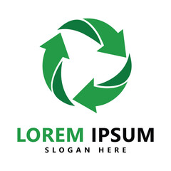 Recycle plastic bottle logo icon vector illustration designbottle with recycle symbol plastic recycling symbol flat iconvector illustration