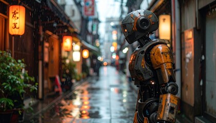 Un robot en las calles de Tokyo