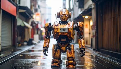Un robot en las calles de Tokyo