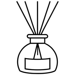 Minimalist Aromatherapy Diffuser Line Art Vector  Essential Oil Outline Illustration