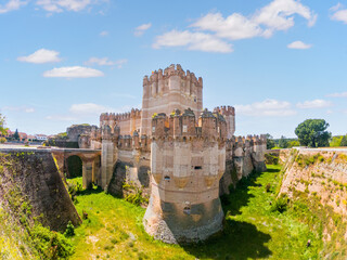 Coca castle, a magnificent medieval fortress standing tall in spain