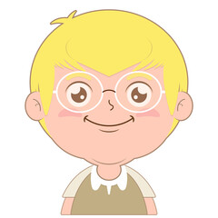 boy smile face cartoon cute