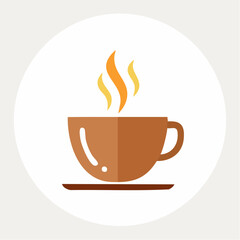 Steaming cup of coffee or tea offering warmth and comfort for a cozy morning ritual