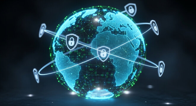 Secure global network connecting the world with cybersecurity and data protection technology solutions