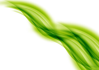SIMPLE FRESH NATURAL GREEN WAVE ABSTRACT BACKGROUND DESIGN