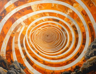 Abstract spiral design