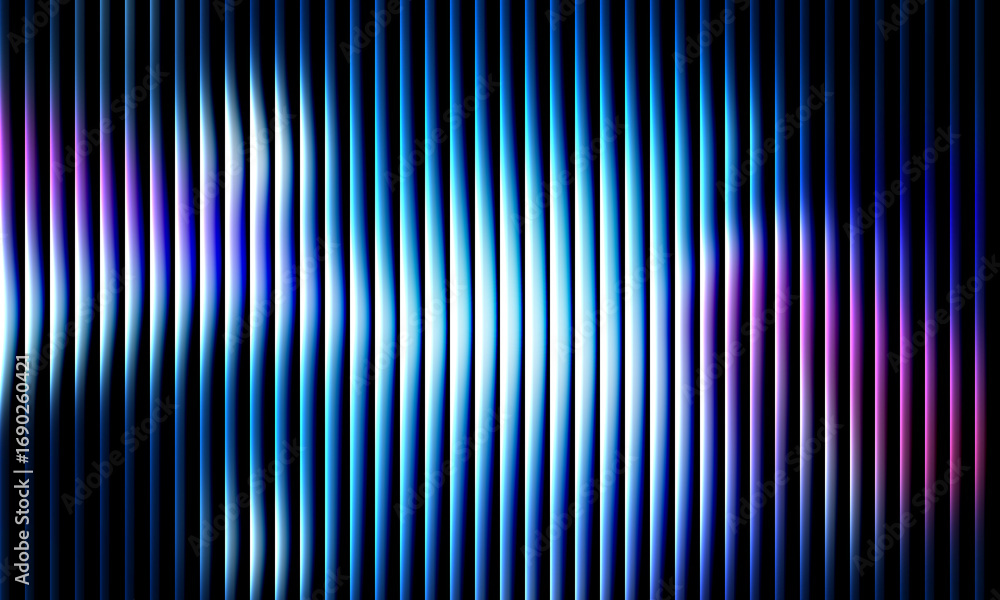 Aufkleber dynamic abstract background with glowing blue and purple vertical light streaks creating a modern, e