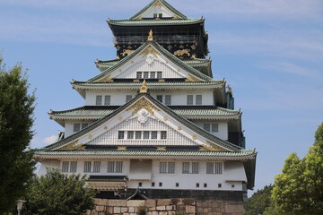 chateau de l'empereur a Osaka japon