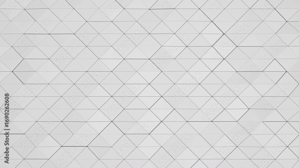 Poster 3d abstract white futuristic background. hi tech looping animation background. 3d rendering not ai