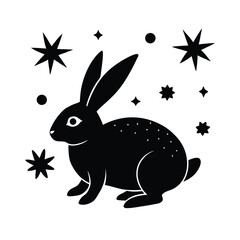 vector illustration of a rabbit
