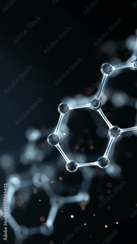 Aufkleber exploring the intricate structure of molecular connections in a laboratory setting