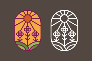 logo and illustration design template editable and high resolution image vector for business promotion and graphic branding tools