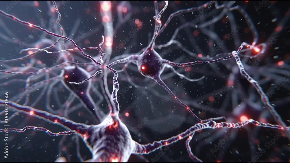 Poster bdnf. brain-derived neurotrophic factor. neuroplasticity. brain health. cognitive function. close-up