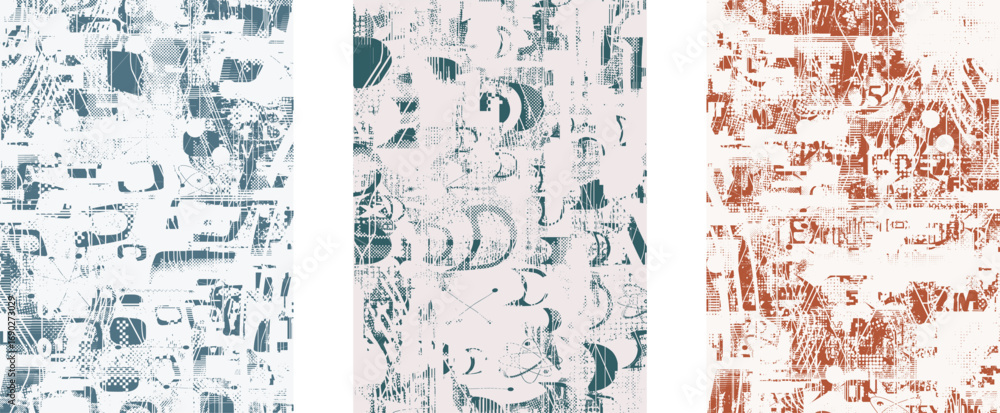 Poster glitch distorted geometric shape . noise destroyed logo . trendy cyber punk poster . glitched frame 