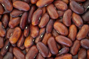 Red bean background, close up shot