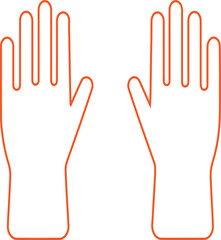 Fototapeta premium glove icon design vector