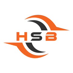 HSB letter design. HSB letter technology logo design. HSB Monogram logo design for an entrepreneur and business.