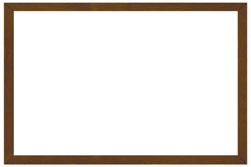 a square wooden frame without background