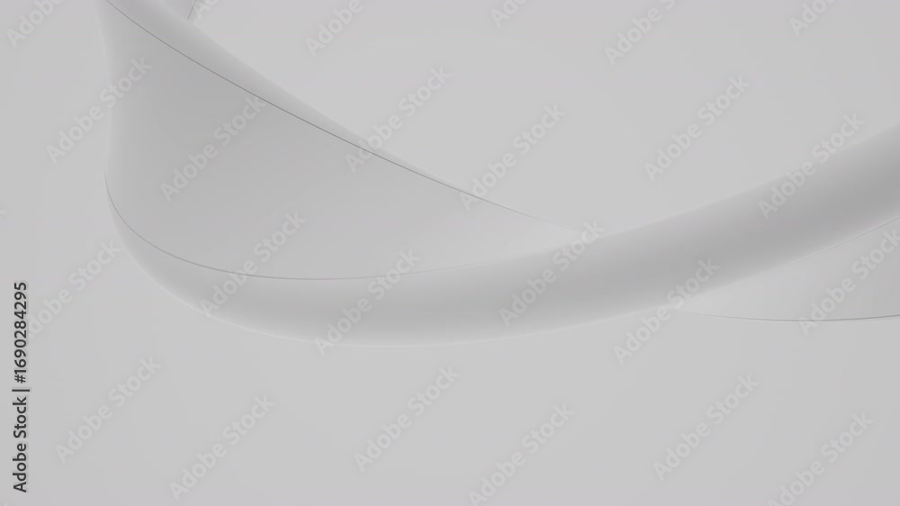 Poster the abstract white looping animation background. 3d rendering not ai