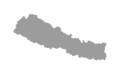 Nepal map vector