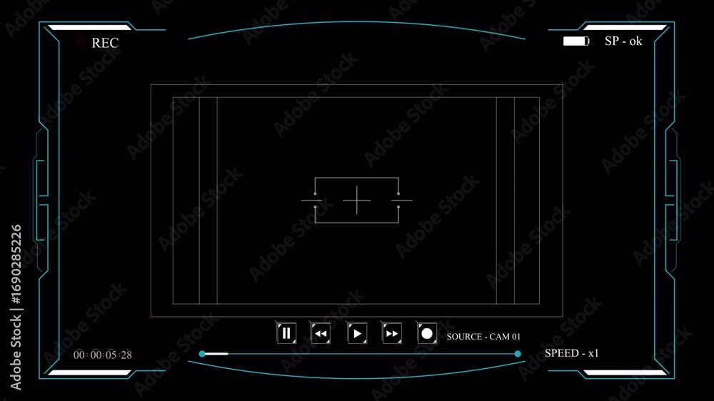 Poster recording interface, camera view, ready to capture