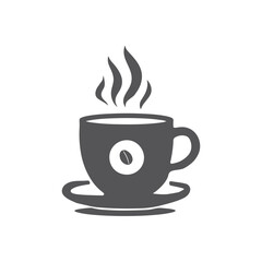 Coffee cup vector silhouette icon, Flat design, symbol, trending, Coffee cup icon,
logo template, Editable Stroke, vector sign, branding and design, Hot coffee, graphic, Creative, Designer,
