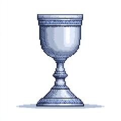 Pixel art silver cup