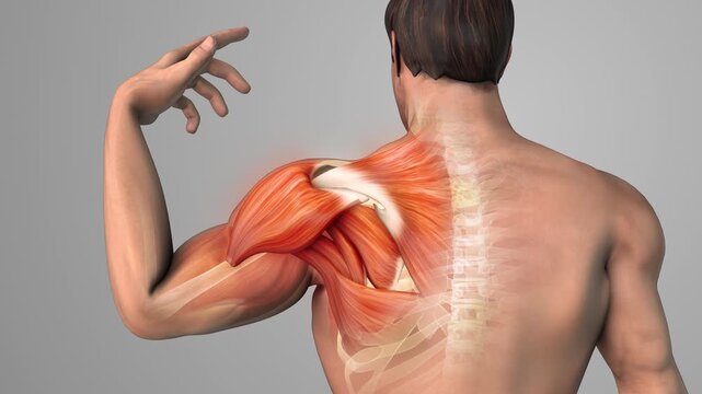 Inflamed Shoulder Muscle and Painful Joint