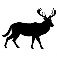 deer silhouette vector