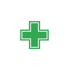 Fototapeta premium medical cross sign