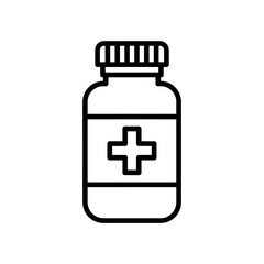 Obraz premium medicine bottle and pills