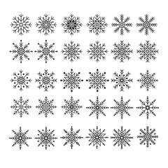 Set of Snowflakes